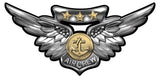USMC / NAVY Combat Air Crew Wings all Metal Sign (Small) 7 x 3"