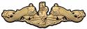 Navy Submarine Warfare (Officer's) Badge All Metal Sign 12 x 4"