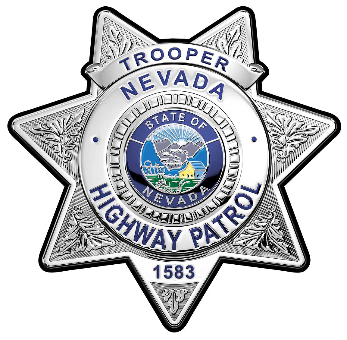 Nevada Highway Patrol (Officer) Badge all Metal Sign with your badge n ...