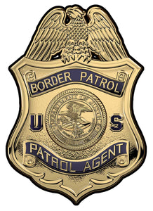 UNITED STATES BORDER PATROL AGENT (Old School) all Metal Sign 12" x 18"