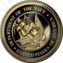 U.S. Navy SEAL BLACK EDITION All Metal Sign 14" Round