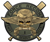 USMC Force Recon Swift Deadly Silent All Metal Sign 15 x 13"