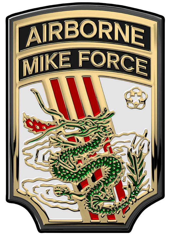 Mobile Strike Force Command Mike Force II CORPS All Metal Sign (Small) 5 x 7