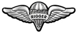Airborne Rigger Wings Metal Sign 19 x 8"