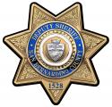 San Bernardino County SHERIFF Deputy Personalized 15x14 Badge All Metal Sign With Your Badge Number.