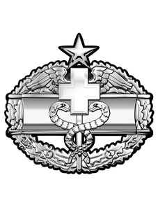 US ARMY COMBAT MEDICAL BADGE 2ND AWARD 17 x 16"