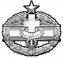 Combat Medical Badge 2nd Award Metal Sign 17 x 16"