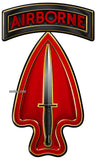 United States Army Special Operations Command (Airborne) (USASOC or ARSOC) All Metal Sign