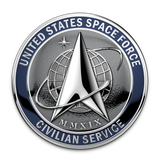 United States of America SPACE FORCE Civilian Service All Metal Sign 14" Round